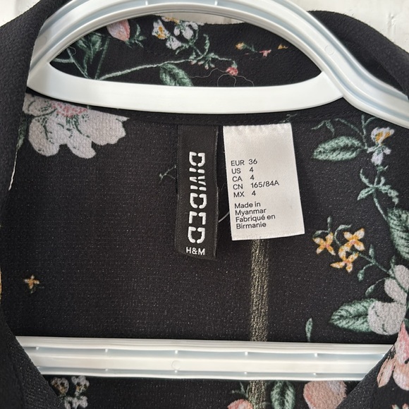 H&M Floral Tunic Dress Shirt - Picture 3 of 3